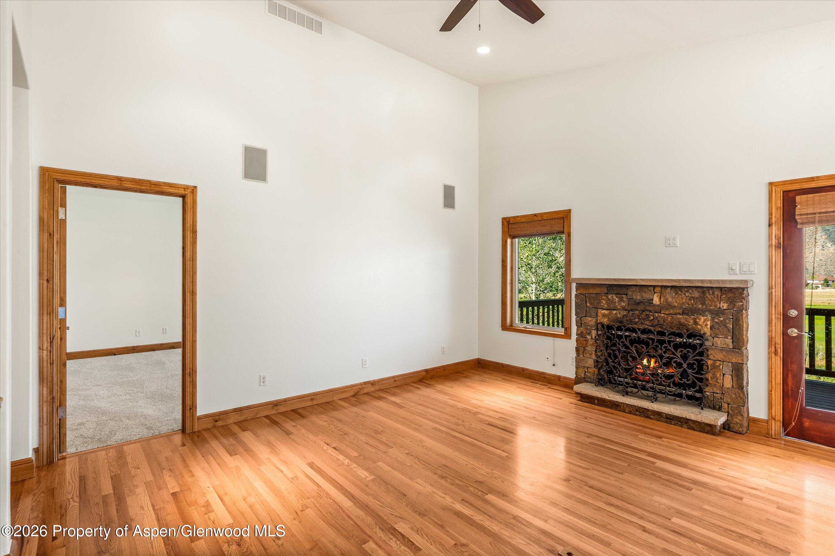 323 Faas Ranch Road New Castle, CO 81647 - Photo 5 of 33 living room with gas firepace