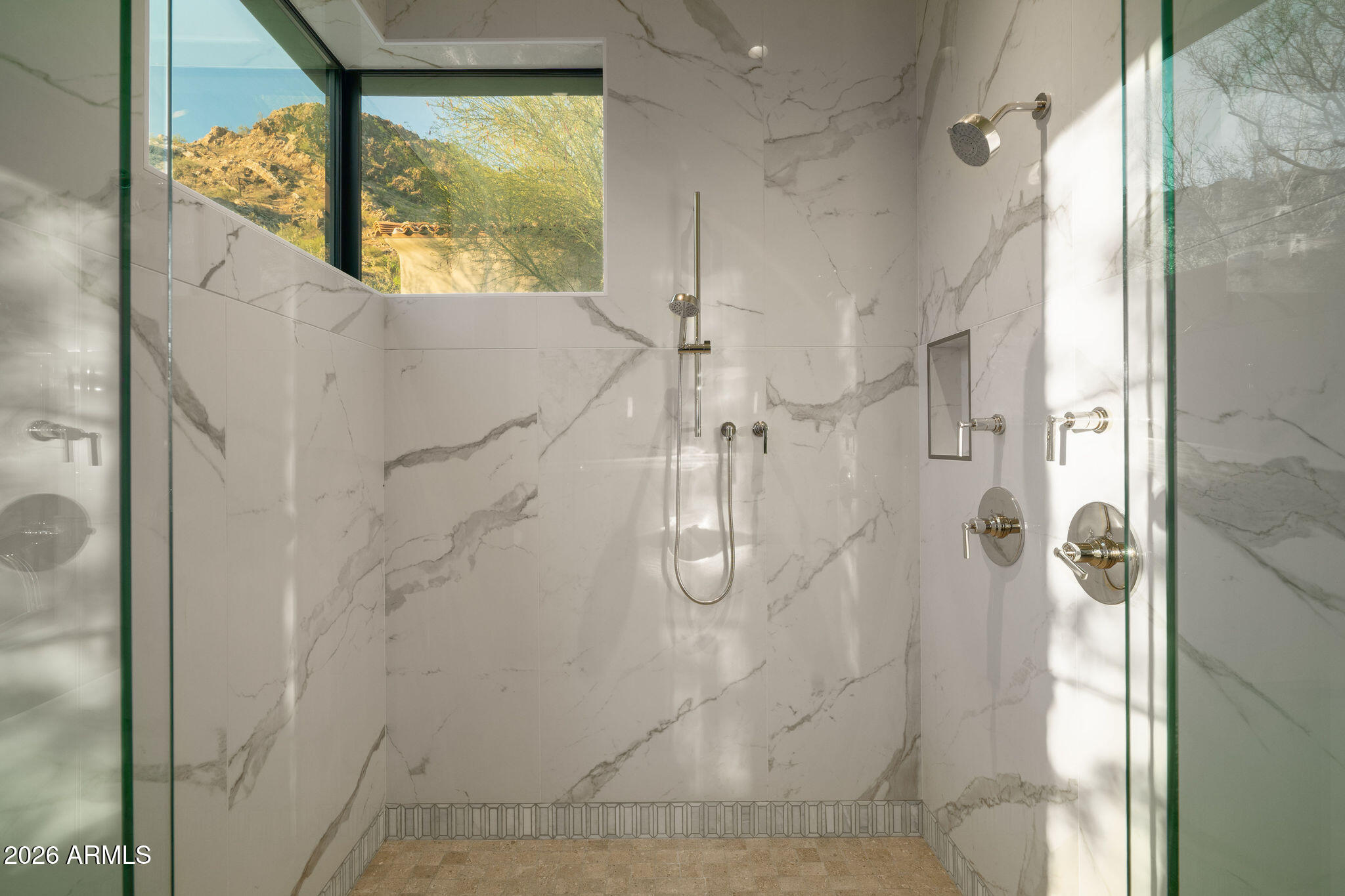 5939 East Quartz Mountain Road Paradise Valley, AZ 85253 - Photo 23 of 39 a bathroom with a shower