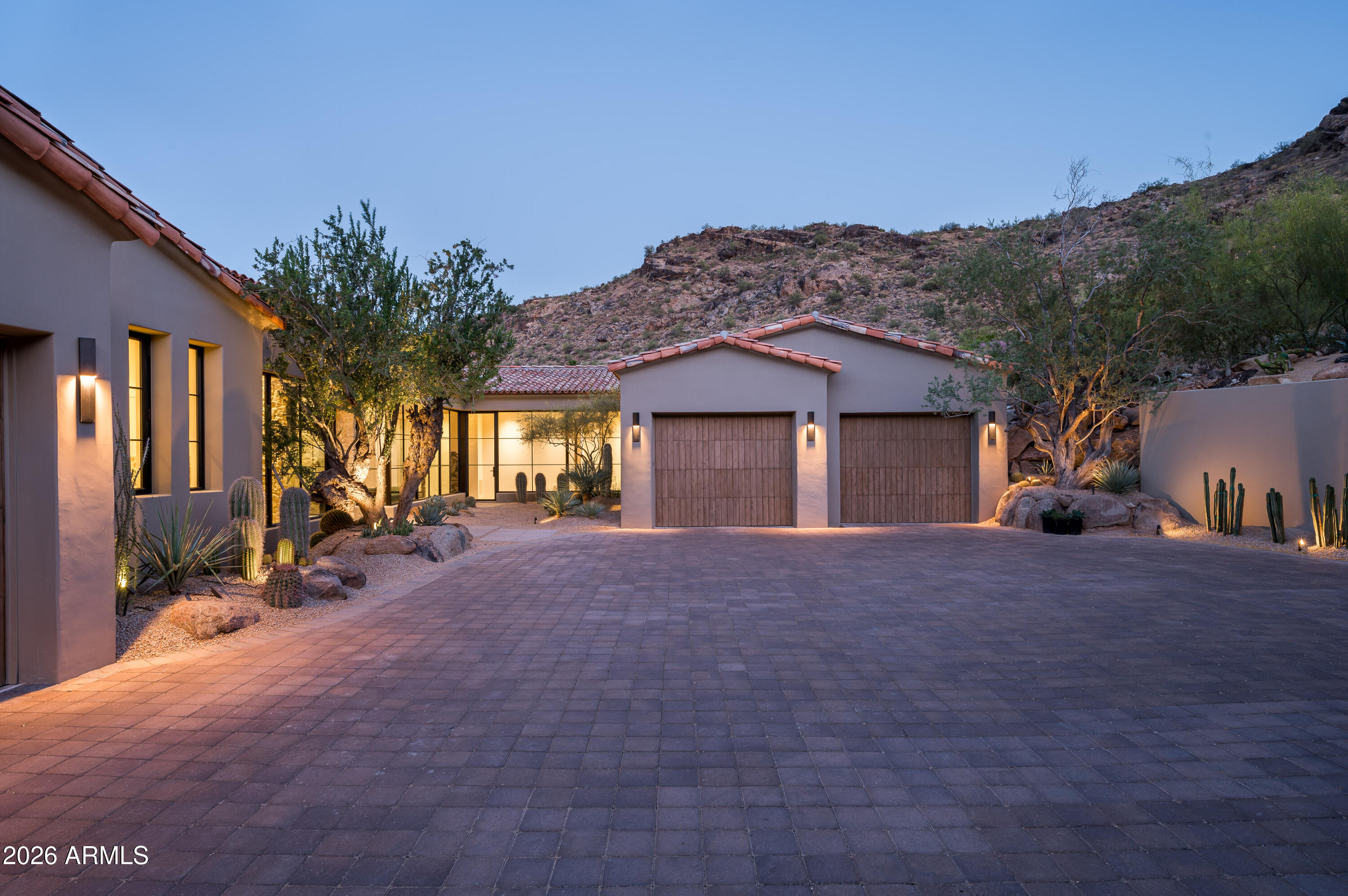 5939 East Quartz Mountain Road Paradise Valley, AZ 85253 - Photo 32 of 39 Motor Court with 3.5 Car Garage