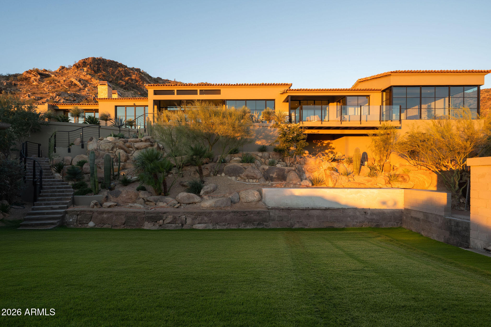 5939 East Quartz Mountain Road Paradise Valley, AZ 85253 - Photo 35 of 39 a view of a house with a big yard