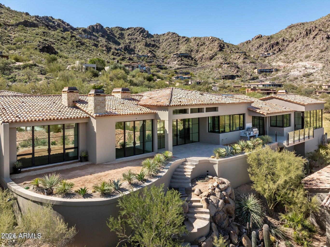 5939 East Quartz Mountain Road Paradise Valley, AZ 85253 - Photo 39 of 39 front view of a house with a yard