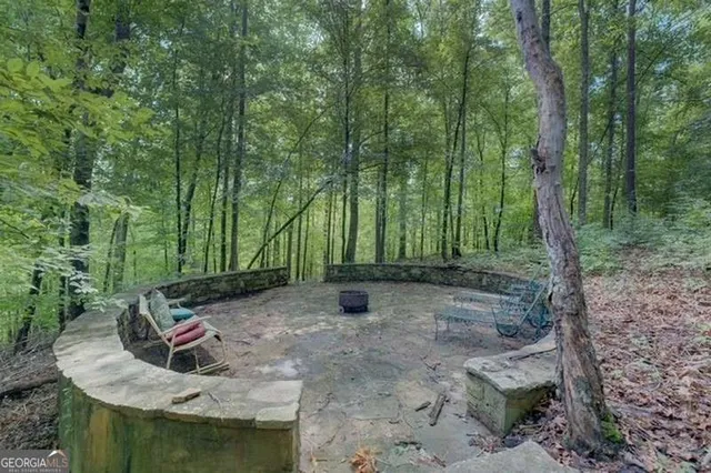 a view of outdoor space with deck and yard