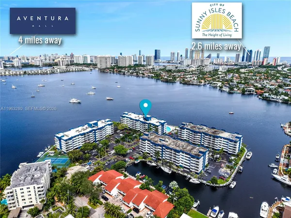 a view of a lake with a city