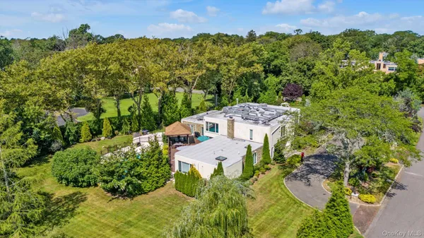an aerial view of multiple house