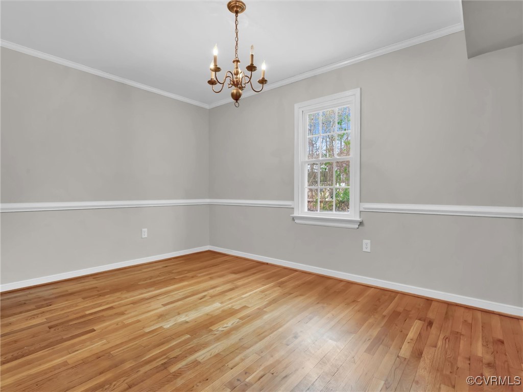 4716 Archduke Road Glen Allen, VA 23060 - Photo 17 of 33 Dining room featuring wood flooring, crown molding