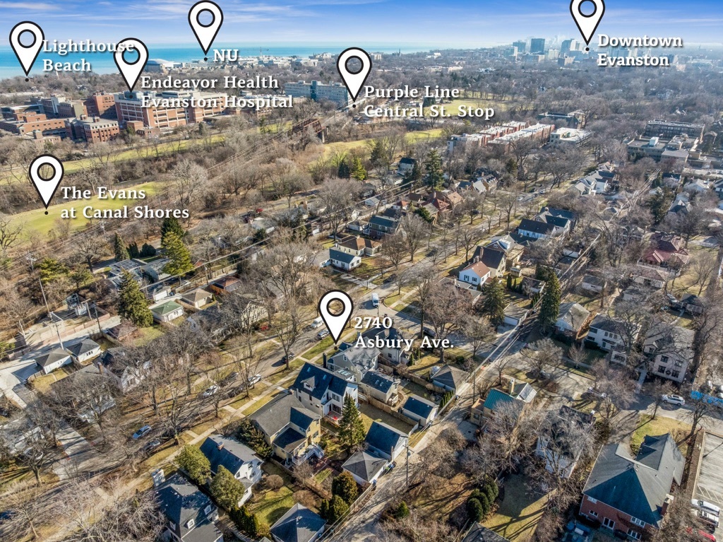2740 Asbury Avenue Evanston, IL 60201 - Photo 35 of 40 a view of a street with lots of trees