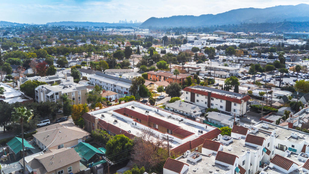 1169 Rosedale Avenue, Unit 204 Glendale, CA 91201 - Photo 26 of 27 an aerial view of a city with lots of residential buildings