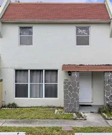 a front view of a house