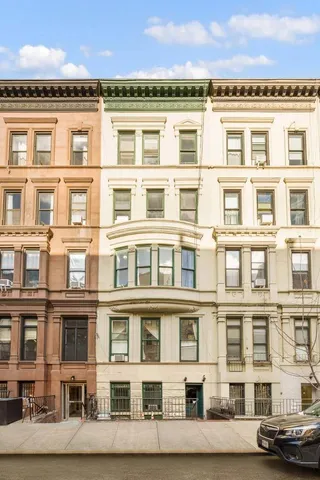 a front view of a building