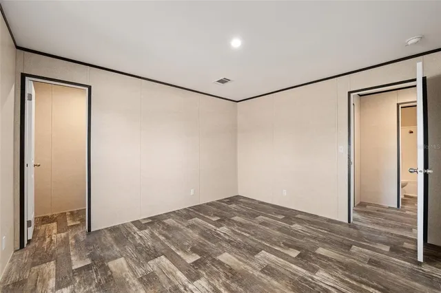 a view of a room with an empty space