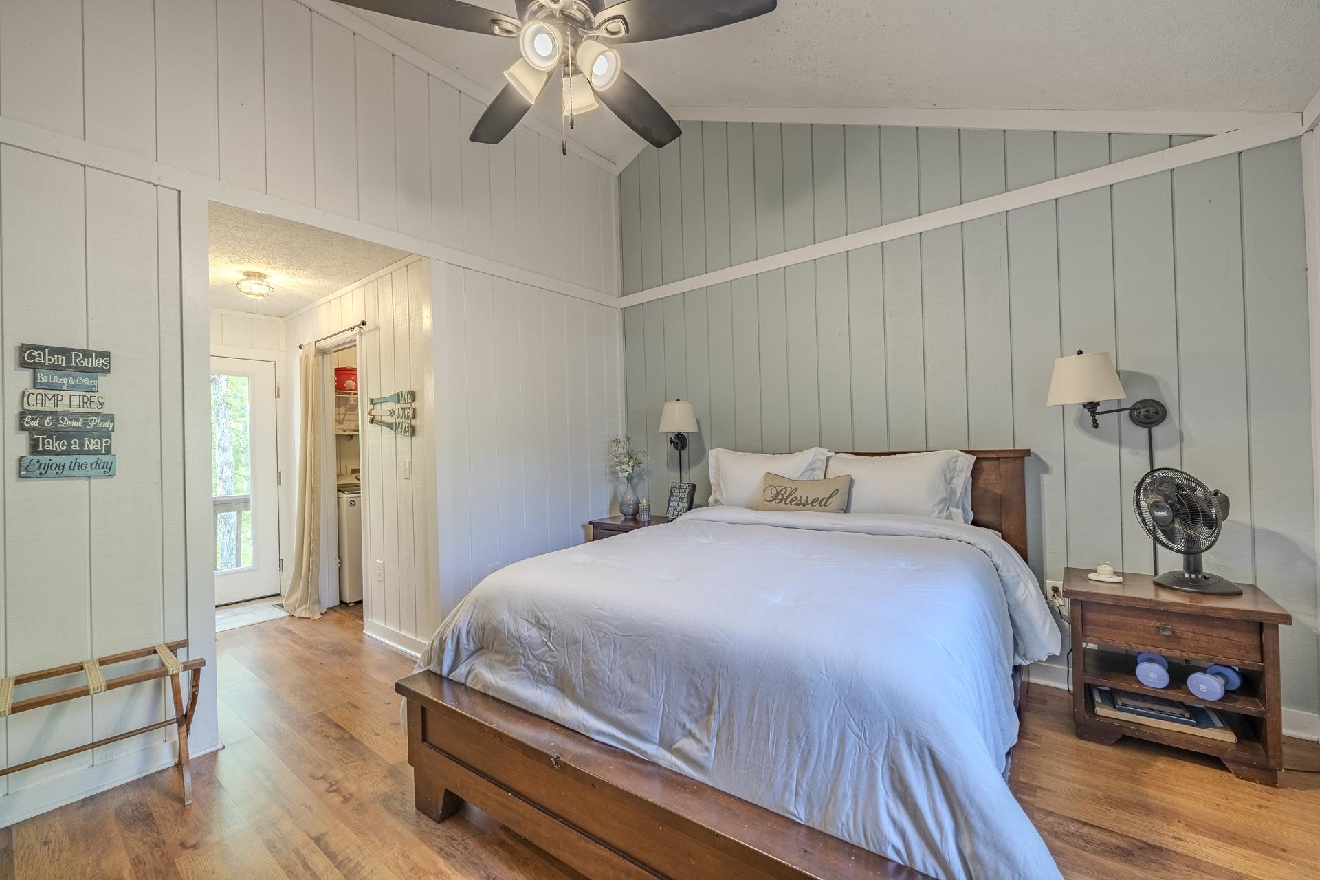 80 Contreau Road Counce, TN 38326 - Photo 13 of 28 a bedroom with a bed and wooden floor