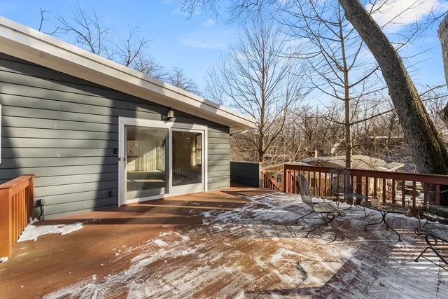 a view of a house with a patio
