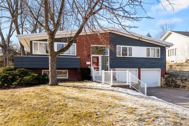 a house that has a tree in front of the house
