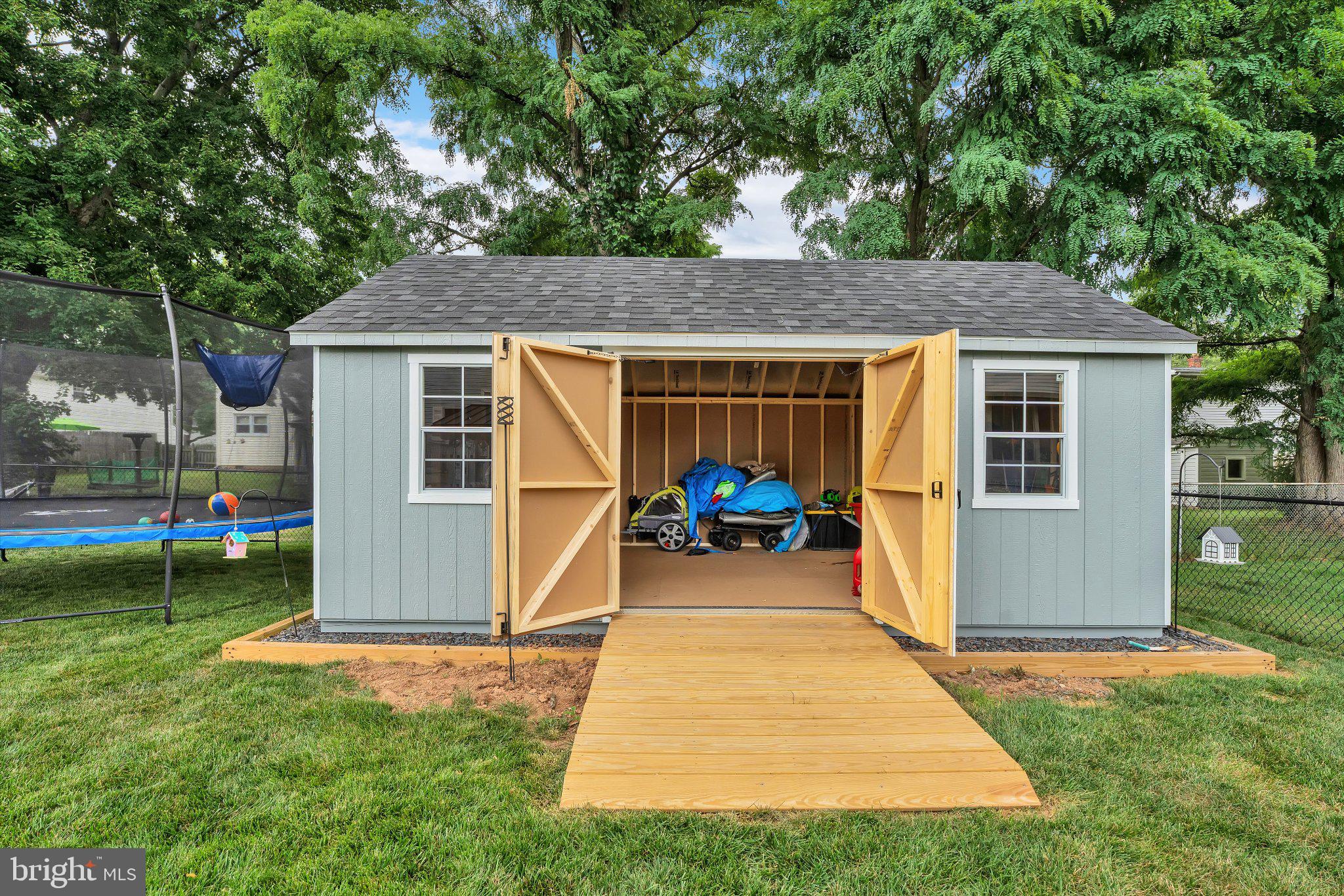 1019 Howard Road Warminster, PA 18974 - Photo 59 of 69 Charming garden shed with open doors.