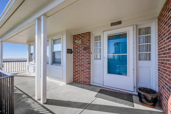 a view of front door of house