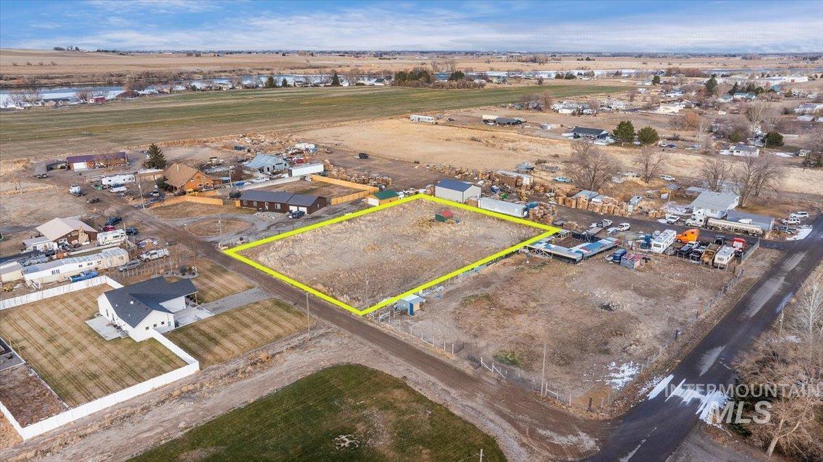 60 North 449 West Burley, ID 83318 - Photo 1 of 1 Overview of rural landscape with property parcel outlined