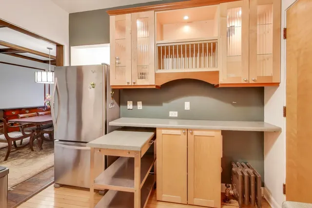 a view of balcony with furniture and a window