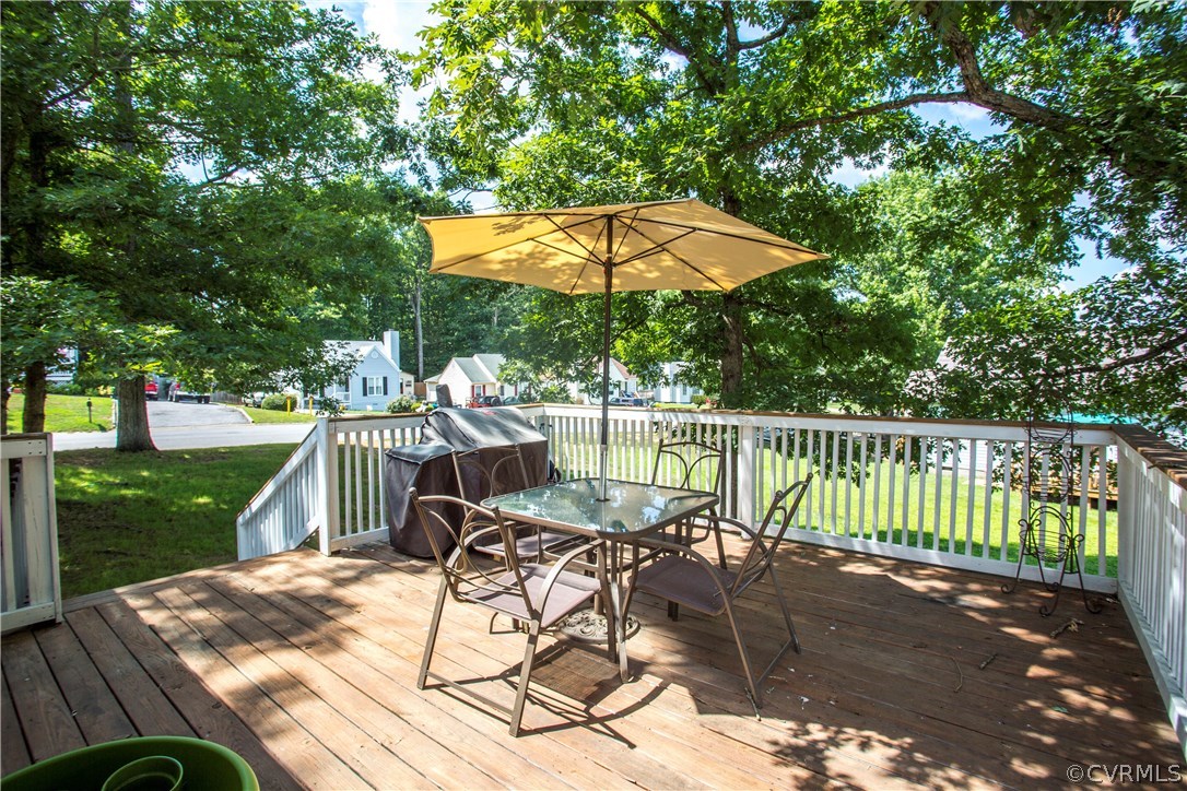 12406 Duck River Road Midlothian, VA 23112 - Photo 24 of 29 a view of a table and chairs in patio