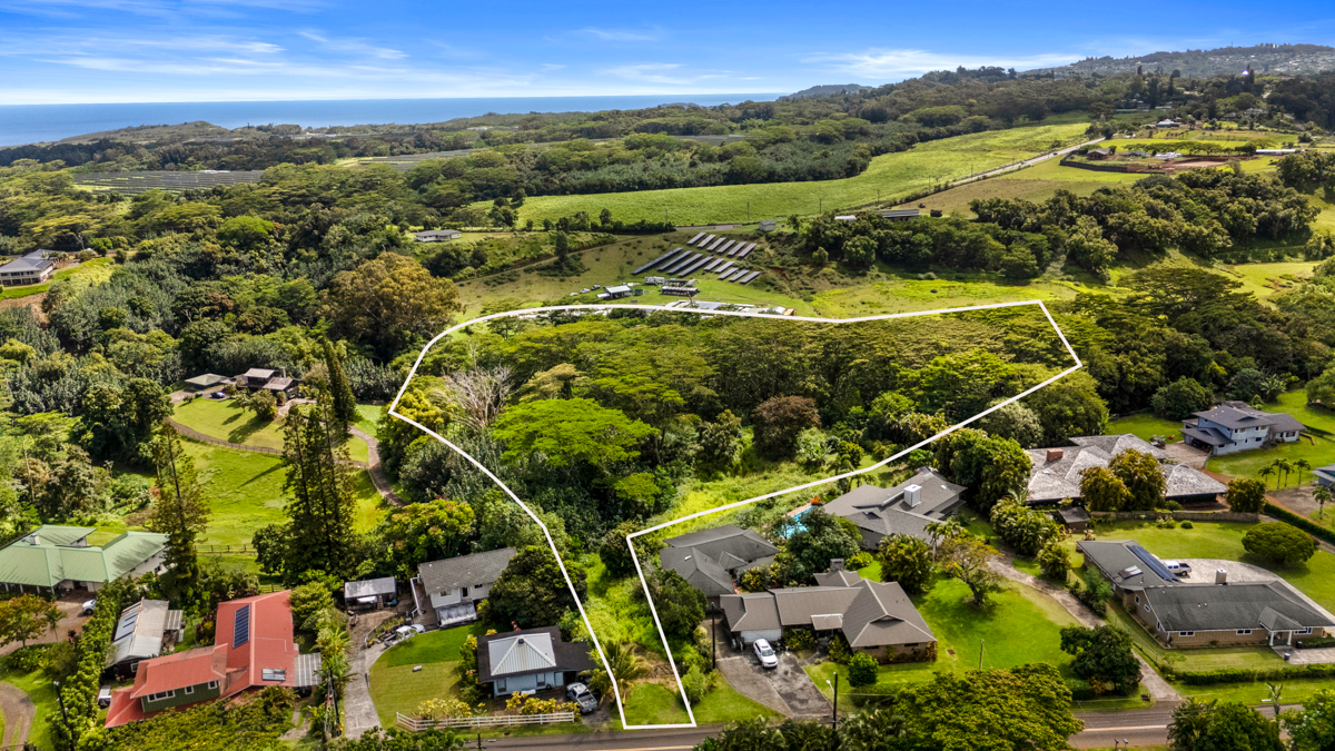 37 Omao Road Koloa, HI 96756 - Photo 7 of 14 an aerial view of residential houses with outdoor space and trees