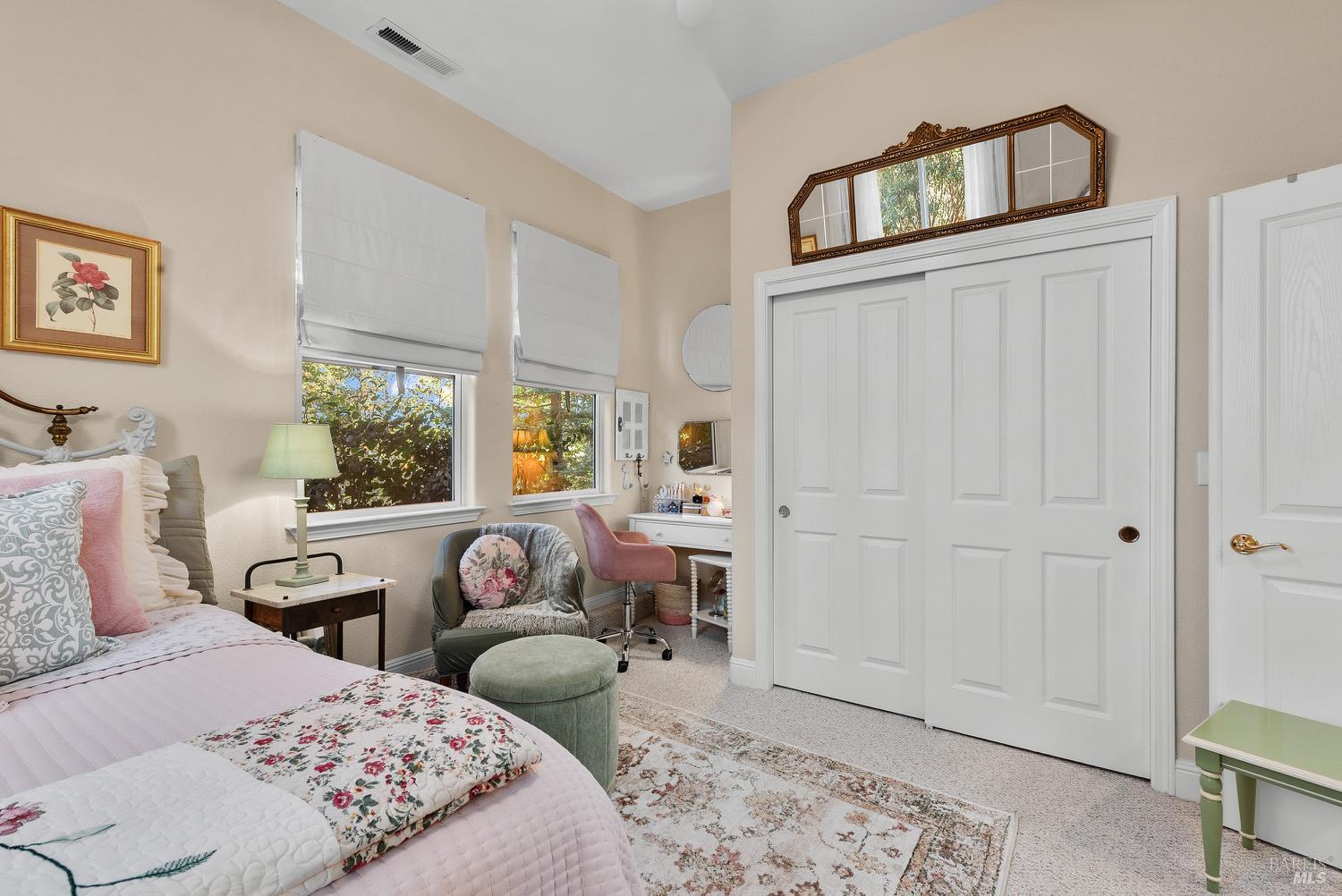 1885 Los Olivos Road Santa Rosa, CA 95404 - Photo 42 of 47 a bedroom with furniture and a window