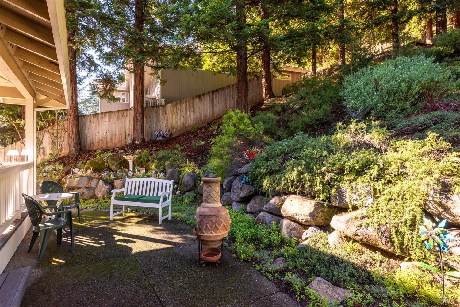 1885 Los Olivos Road Santa Rosa, CA 95404 - Photo 45 of 47 a backyard of a house with lots of green space