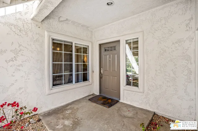 a view of front door of a house