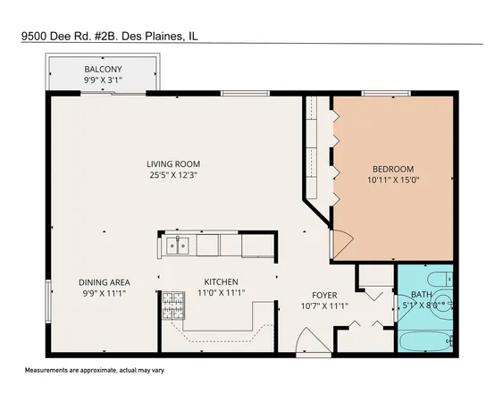 $210,000 | 9500 Dee Road, Unit 202B, Des Plaines, IL 60016