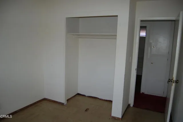 a small space with a fan