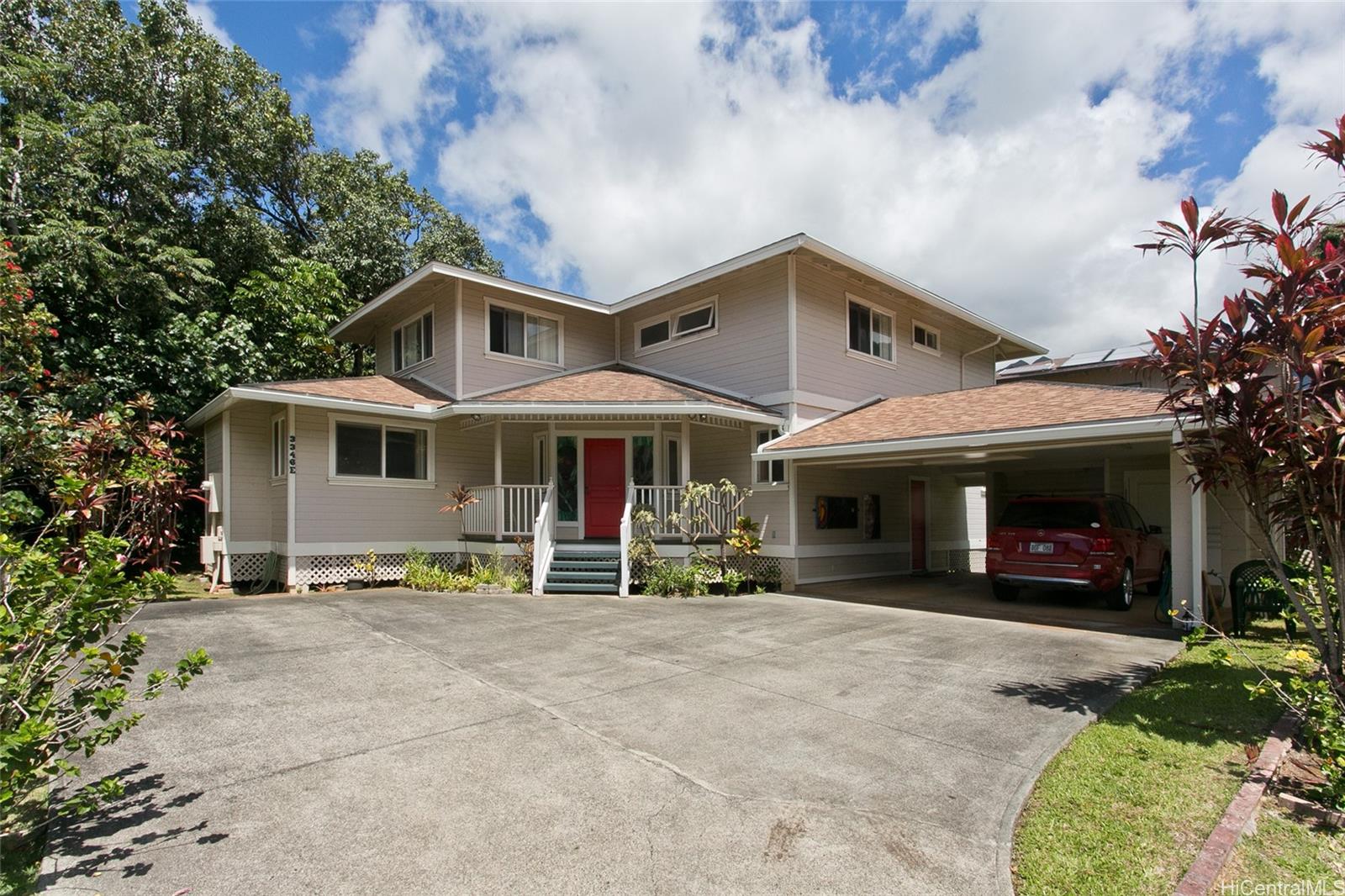 3346 East Manoa Road, Unit E Honolulu, HI 96822 - Photo 1 of 1 a front view of a house with patio