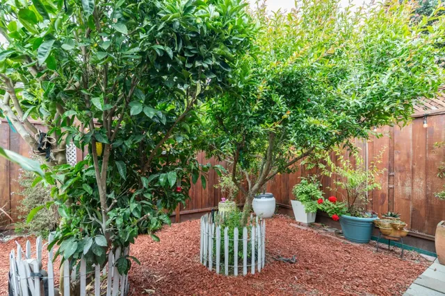 a outdoor space with lots of furniture