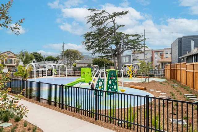 a front view of a house with an outdoor space