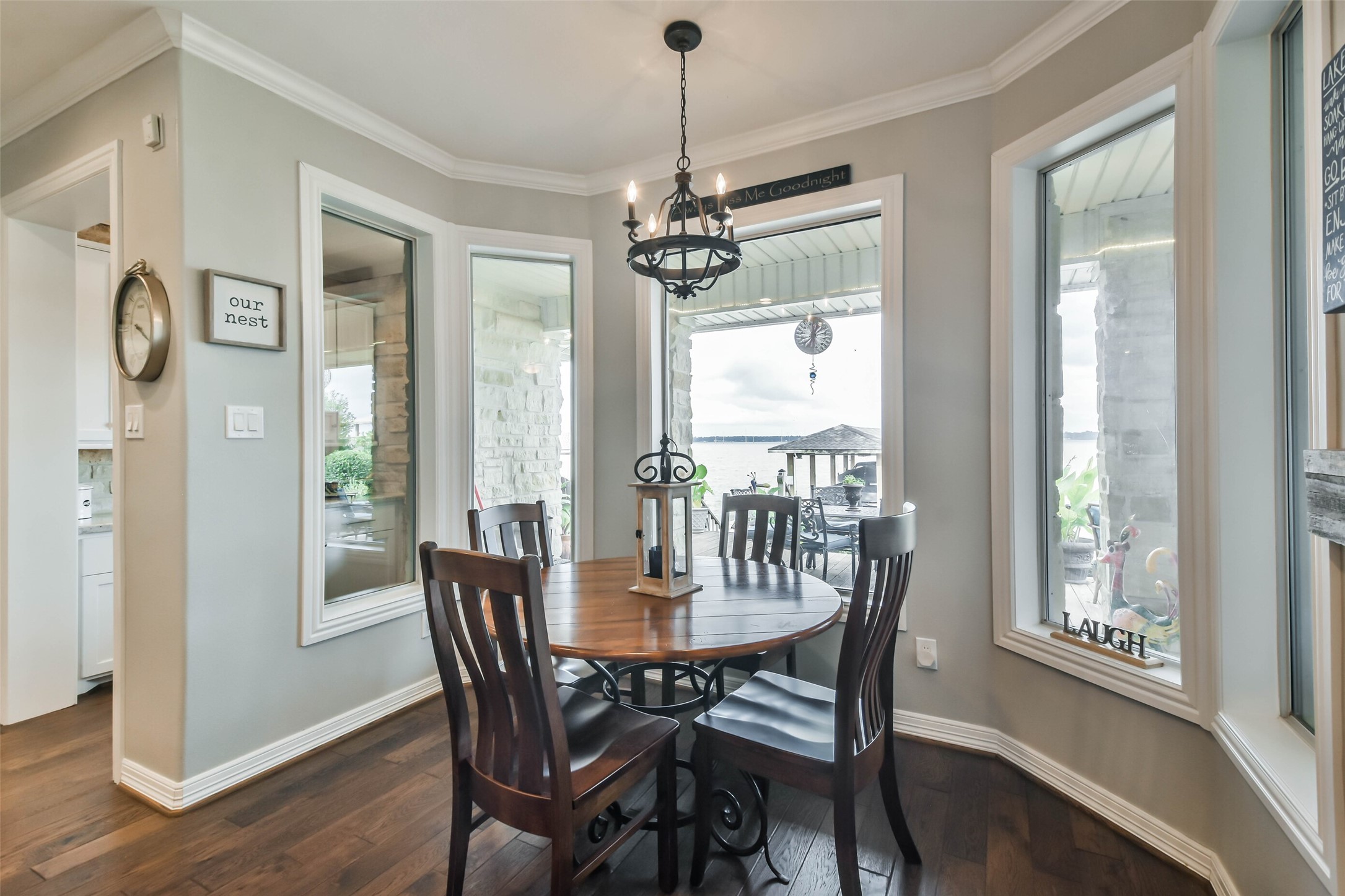 19022 Vantage View Lane Houston, TX 77346 - Photo 17 of 38 a dining room with furniture window wooden floor