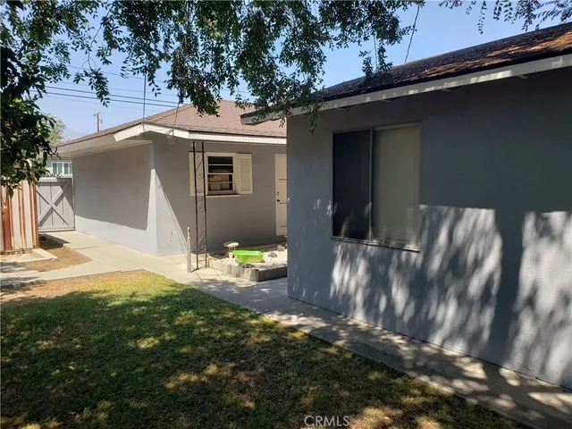 a backyard of a house