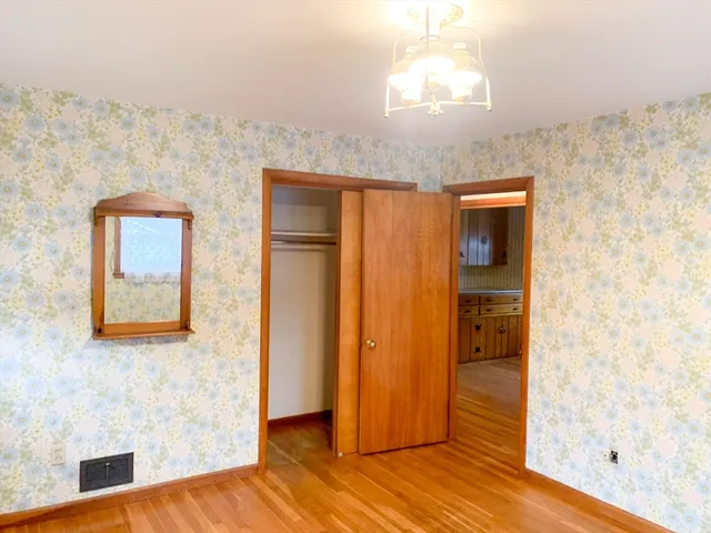 view of entryway with wooden floor