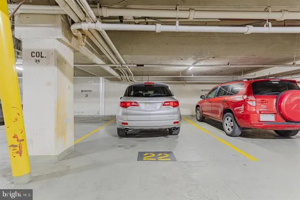 a view of a car parking garage