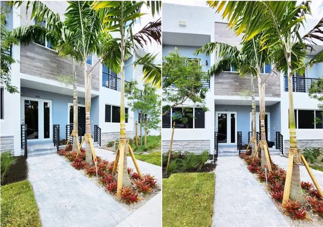 a front view of a house with a porch