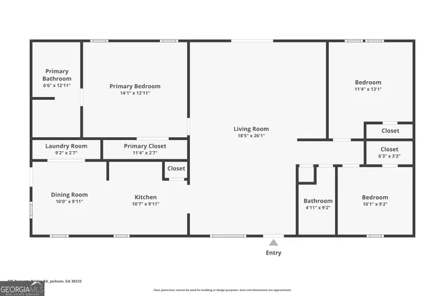 a view of an empty room with wooden floor and a ceiling fan