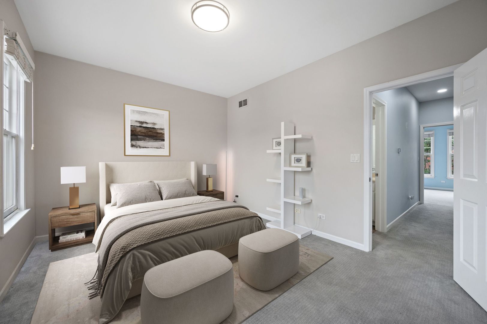 813 West University Lane Chicago, IL 60608 - Photo 22 of 33 a bedroom with a bed and a couch