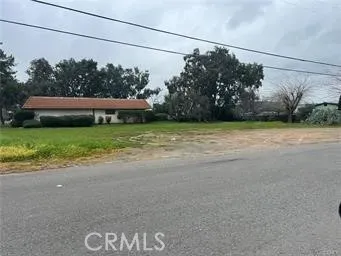 a view of a yard with a street