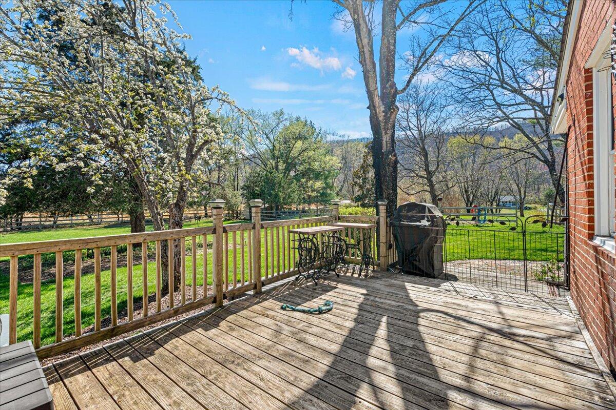779 Catawba Road Daleville, VA 24083 - Photo 29 of 56 a view of a wooden deck with a yard