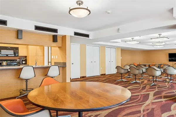 a very nice looking room with furniture