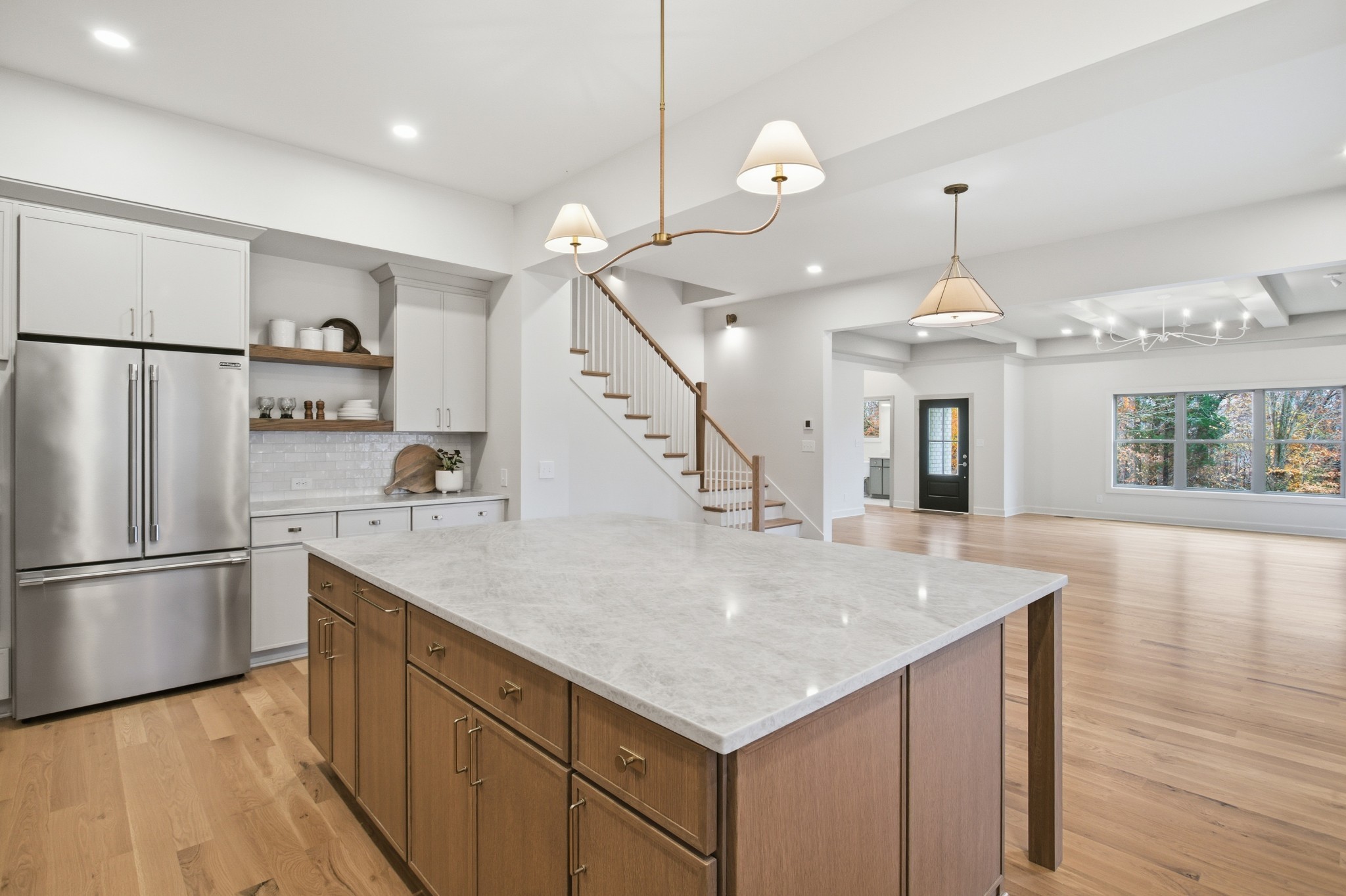 2957 Pace Road Clarksville, TN 37043 - Photo 24 of 67 a kitchen with kitchen island a sink a counter space stainless steel appliances and cabinets