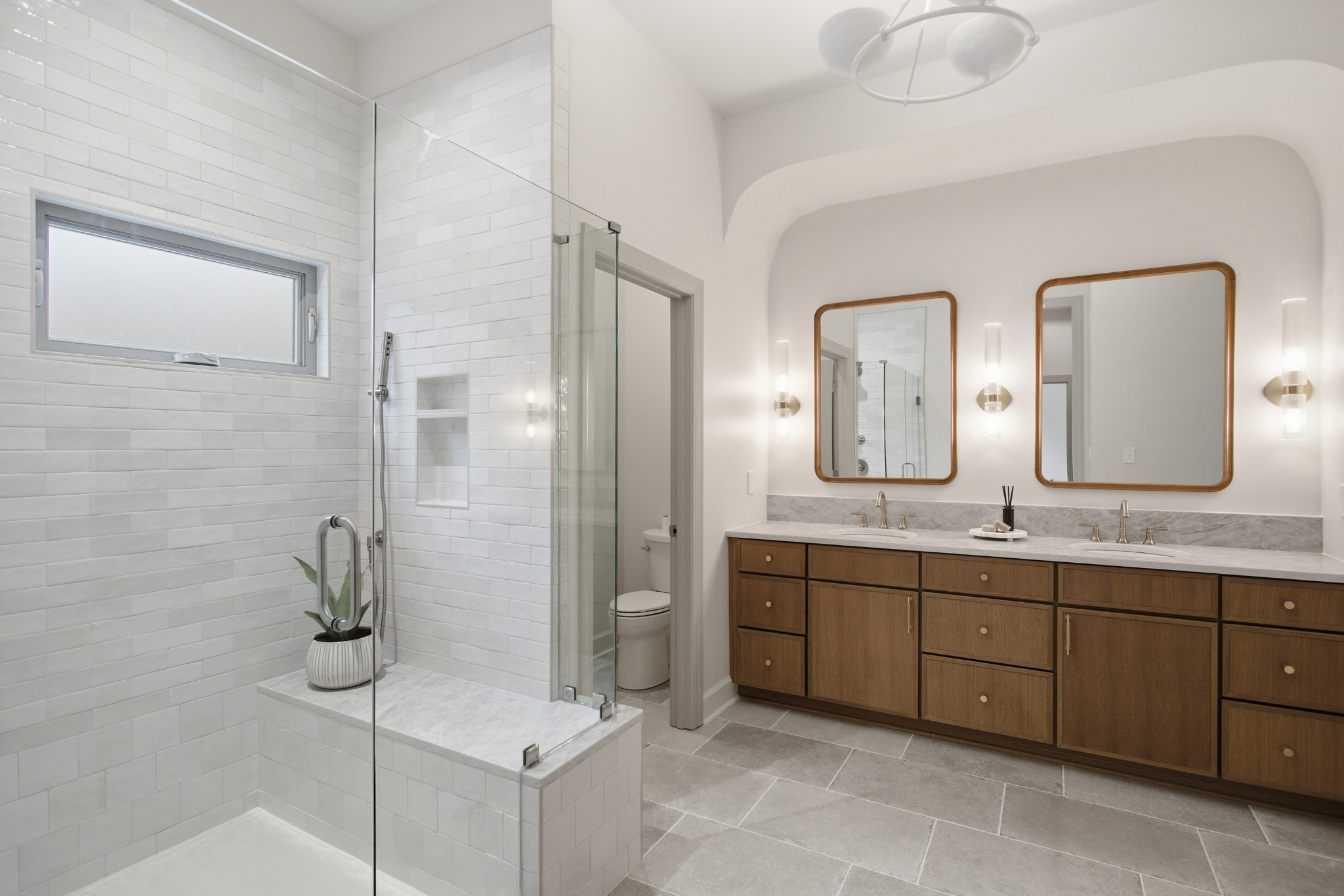 2957 Pace Road Clarksville, TN 37043 - Photo 37 of 67 a bathroom with a double vanity sink mirror and bathtub