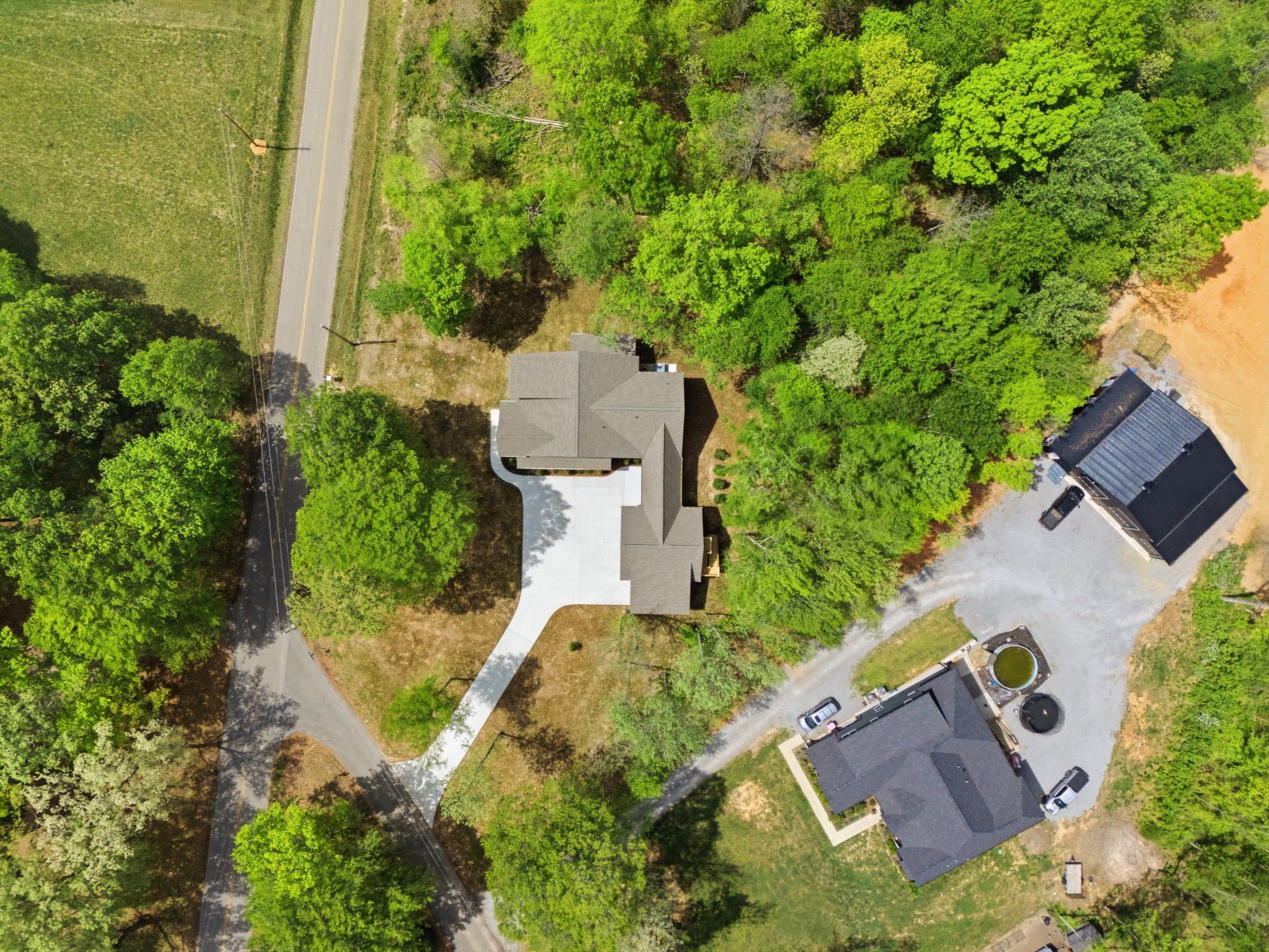 2957 Pace Road Clarksville, TN 37043 - Photo 75 of 82 an aerial view of a house with garden space and street view