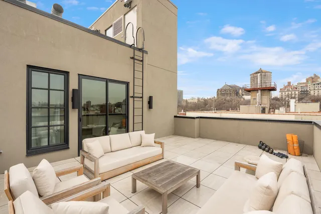 a view of balcony with couch