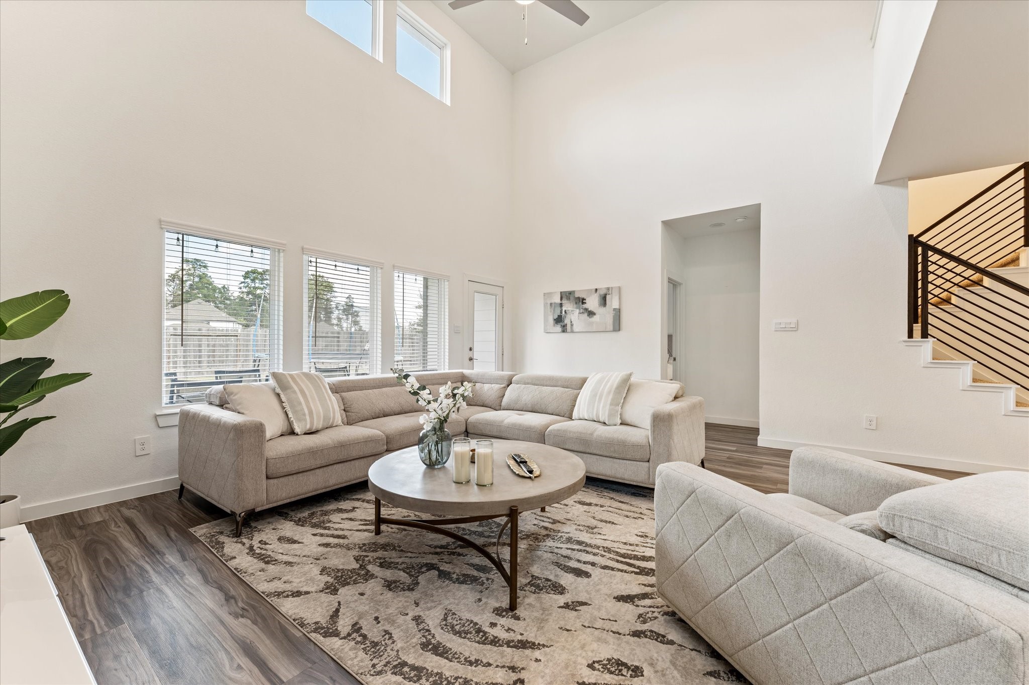 10212 Prairie Creek Lane Conroe, TX 77384 - Photo 15 of 41 a living room with furniture and a large window