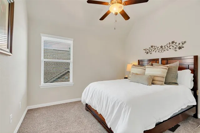 a storage room with furniture