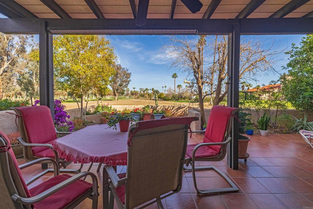 202 Pointing Rock Drive, Unit 6 Borrego Springs, CA 92004 - Photo 5 of 28 a view of a dining room with furniture window and outside view