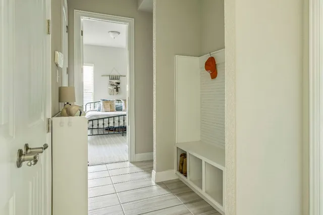 a utility room with a washer and dryer