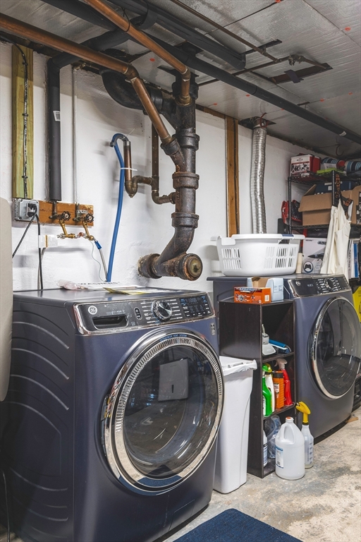 24 Island Park Road Ipswich, MA 01938 - Photo 13 of 25 a utility room with sink dryer and washer